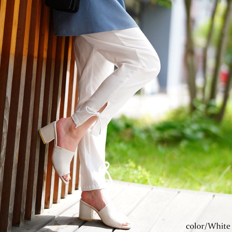 ホワイト | 大きいサイズ レディース パンツ | GOLDJAPAN　大きいサイズ専門店