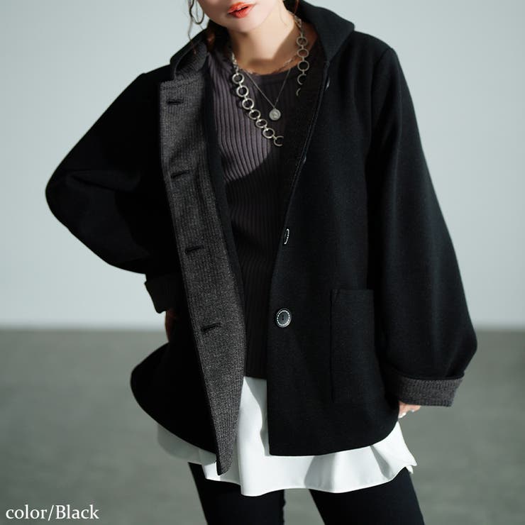 ブラック | 大きいサイズ レディース アウター | GOLDJAPAN　大きいサイズ専門店
