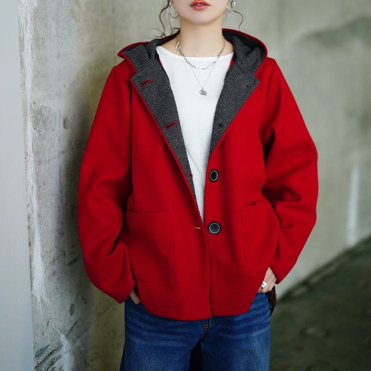 レッド | 大きいサイズ レディース アウター | GOLDJAPAN　大きいサイズ専門店