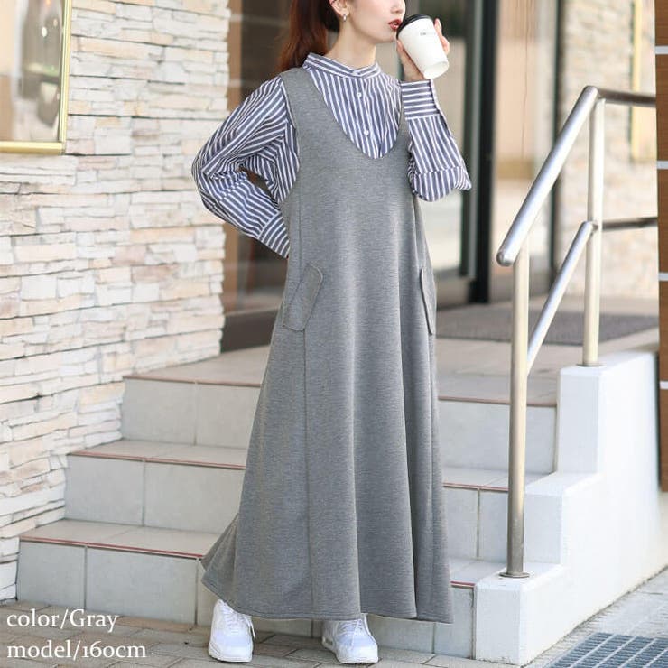 グレー | 大きいサイズ レディース ワンピース | GOLDJAPAN　大きいサイズ専門店