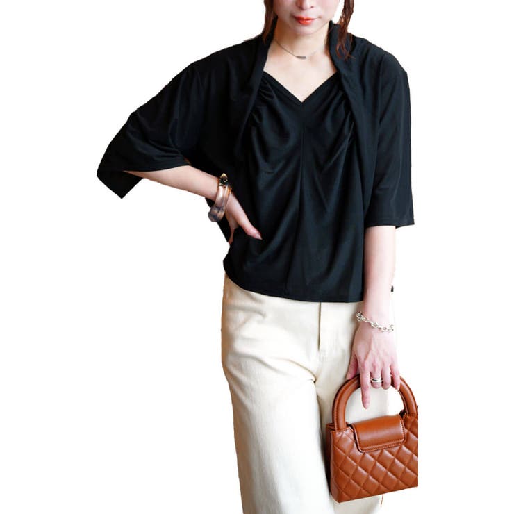 ブラック | 大きいサイズ レディース トップス | GOLDJAPAN　大きいサイズ専門店