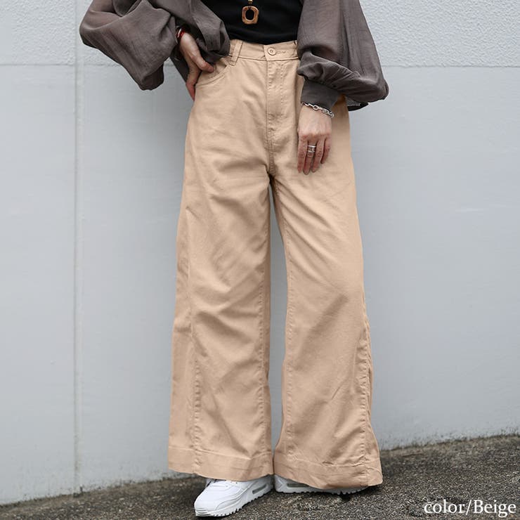 ベージュ | 大きいサイズ レディース パンツ | GOLDJAPAN　大きいサイズ専門店