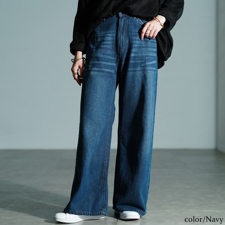 ネイビー | 大きいサイズ レディース パンツ | GOLDJAPAN　大きいサイズ専門店