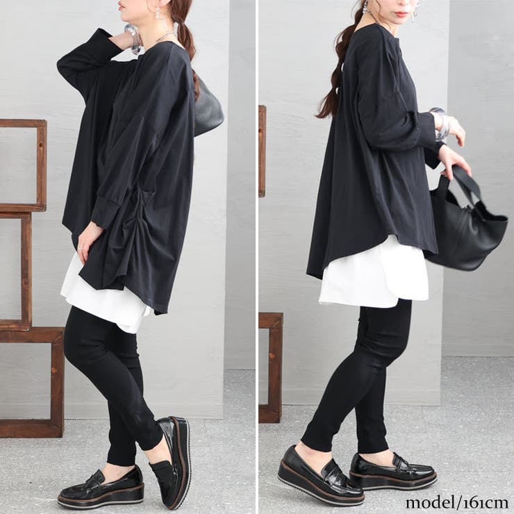 ブラック | 大きいサイズ レディース トップス | GOLDJAPAN　大きいサイズ専門店