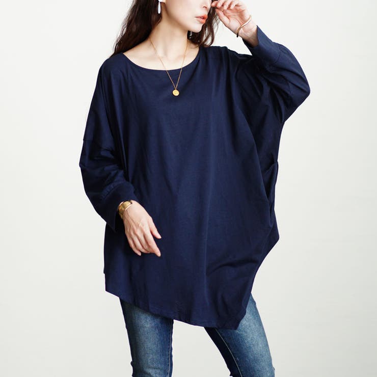ネイビー | 大きいサイズ レディース トップス | GOLDJAPAN　大きいサイズ専門店