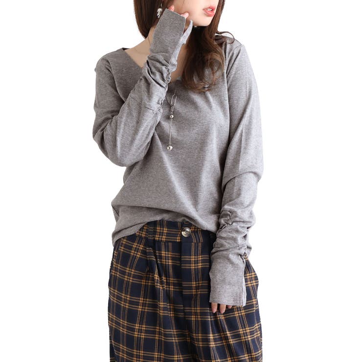 杢グレー | 大きいサイズ レディース トップス | GOLDJAPAN　大きいサイズ専門店