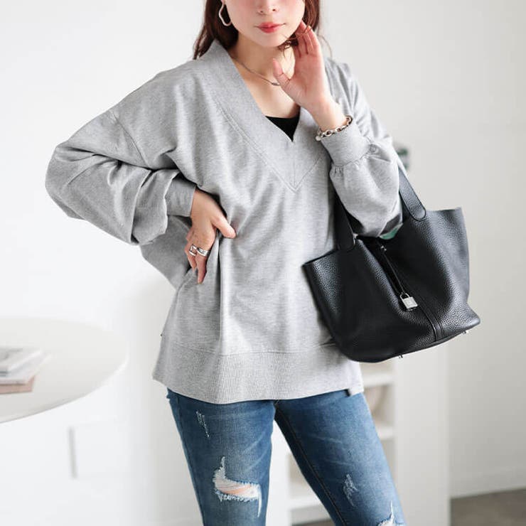 杢グレー | 大きいサイズレディース トップス スウェット | GOLDJAPAN　大きいサイズ専門店