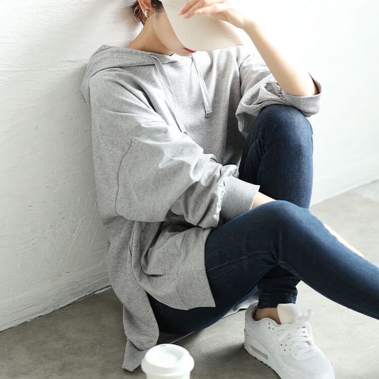 杢グレー | 大きいサイズレディース トップス パーカー | GOLDJAPAN　大きいサイズ専門店