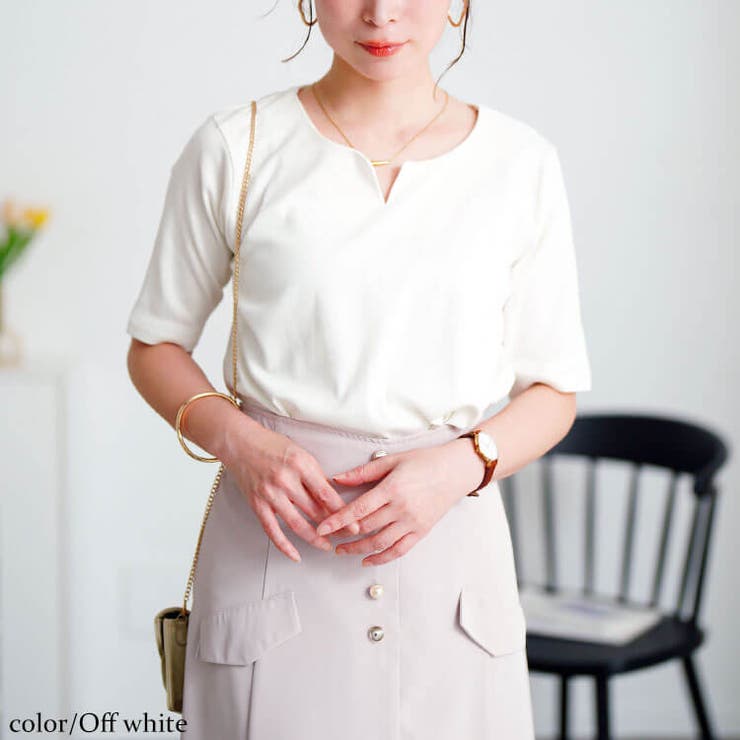 オフホワイト | 大きいサイズ レディース トップス | GOLDJAPAN　大きいサイズ専門店