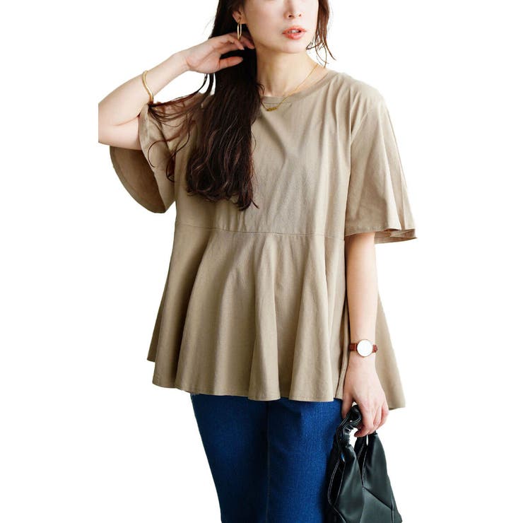 グレーベージュ | 大きいサイズ レディース トップス | GOLDJAPAN　大きいサイズ専門店