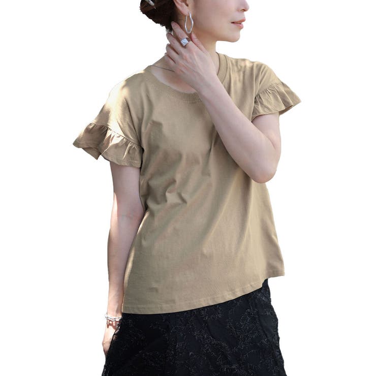 グレーベージュ | 大きいサイズ レディース トップス | GOLDJAPAN　大きいサイズ専門店