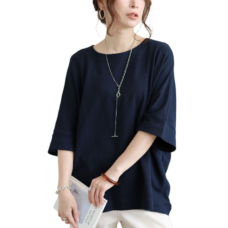 ネイビー | 大きいサイズ レディース トップス | GOLDJAPAN　大きいサイズ専門店