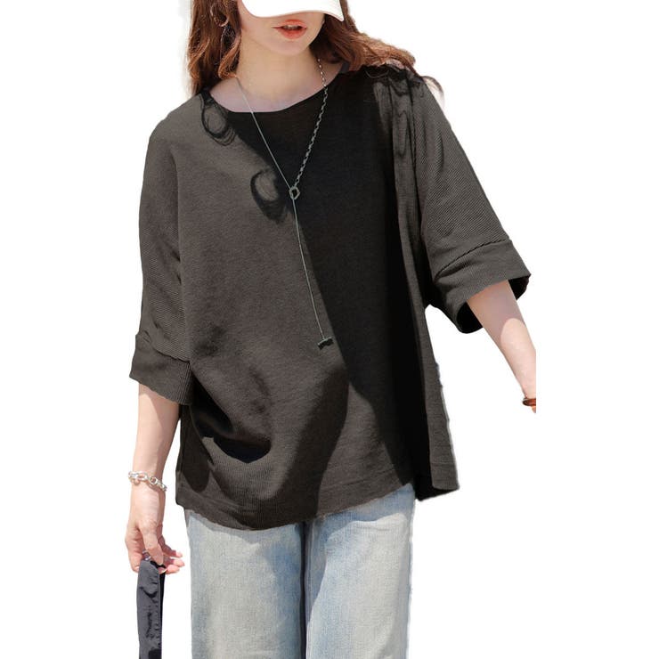 チャコールグレー | 大きいサイズ レディース トップス | GOLDJAPAN　大きいサイズ専門店