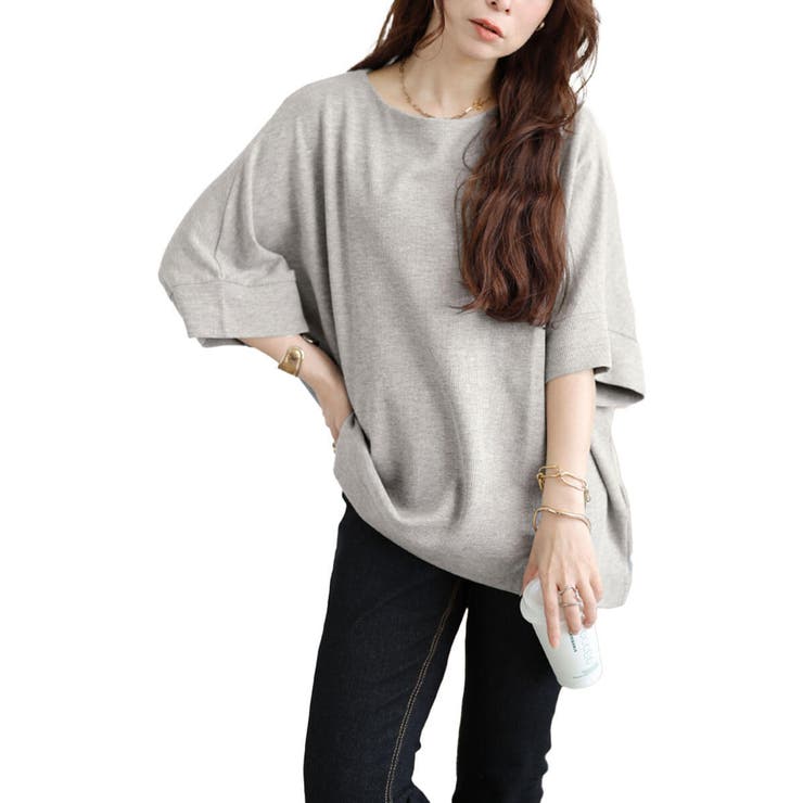 杢グレー | 大きいサイズ レディース トップス | GOLDJAPAN　大きいサイズ専門店
