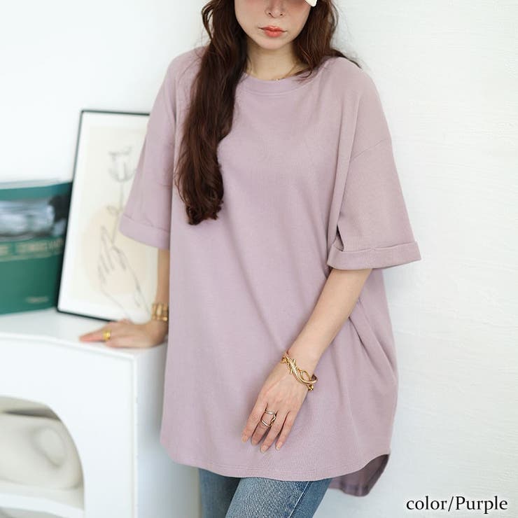 パープル | 大きいサイズ レディース トップス | GOLDJAPAN　大きいサイズ専門店