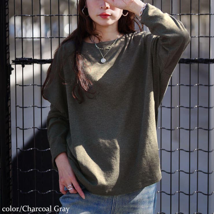 チャコールグレー | 大きいサイズ レディース トップス | GOLDJAPAN　大きいサイズ専門店