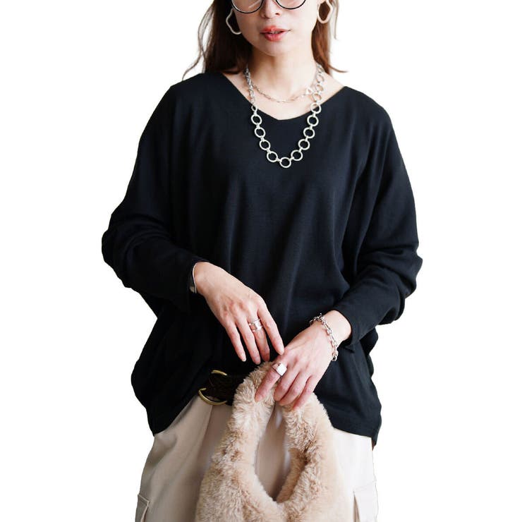 ブラック | 大きいサイズ レディース トップス | GOLDJAPAN　大きいサイズ専門店