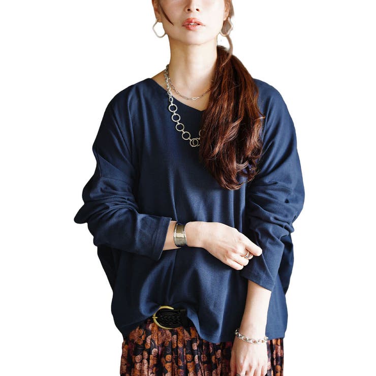 ネイビー | 大きいサイズ レディース トップス | GOLDJAPAN　大きいサイズ専門店