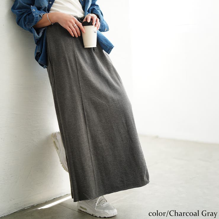 チャコールグレー | 大きいサイズ レディース スカート | GOLDJAPAN　大きいサイズ専門店