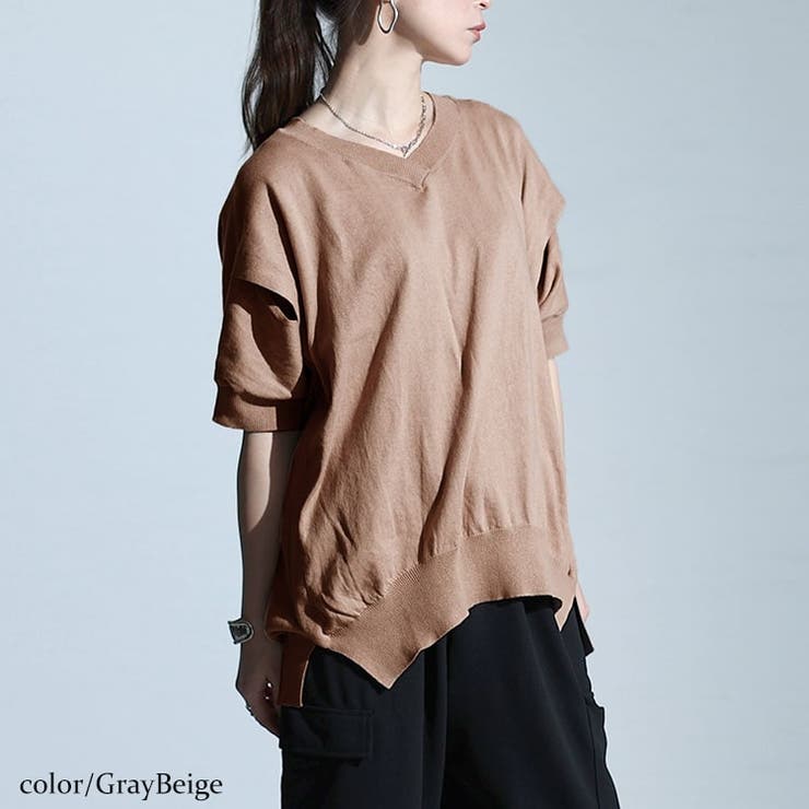 グレーベージュ | 大きいサイズ レディース トップス | GOLDJAPAN　大きいサイズ専門店