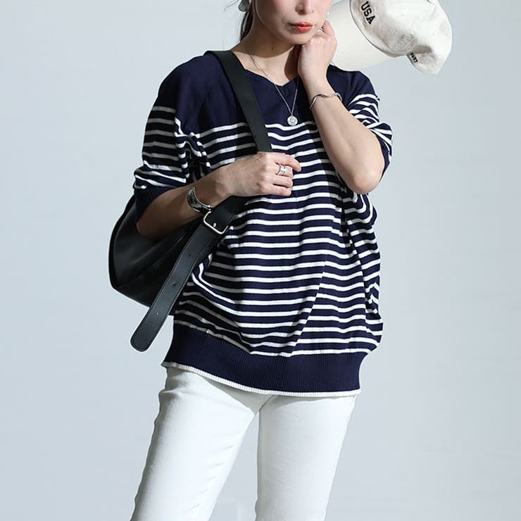 ネイビー | 大きいサイズ レディース トップス | GOLDJAPAN　大きいサイズ専門店