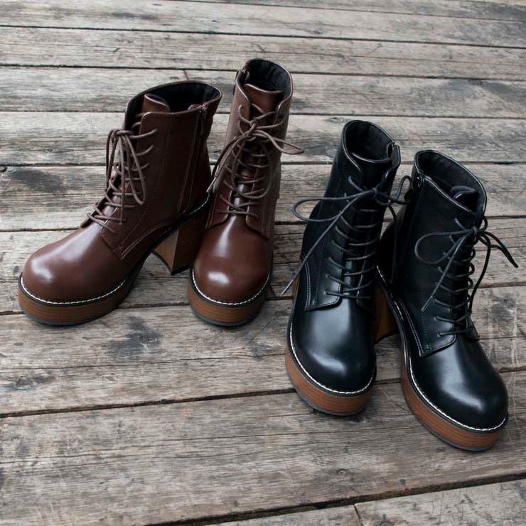 ステッチ編み上げブーツ[品番：GORW0005226]｜GORGE （ゴージ）の