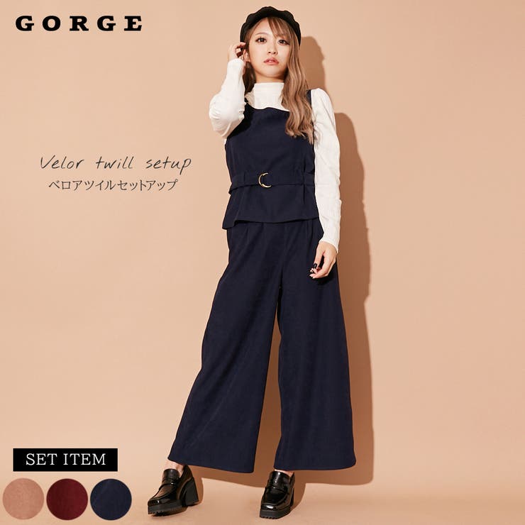 groovy ベロア セットアップ（ベロアツイルセットアップ[品番 