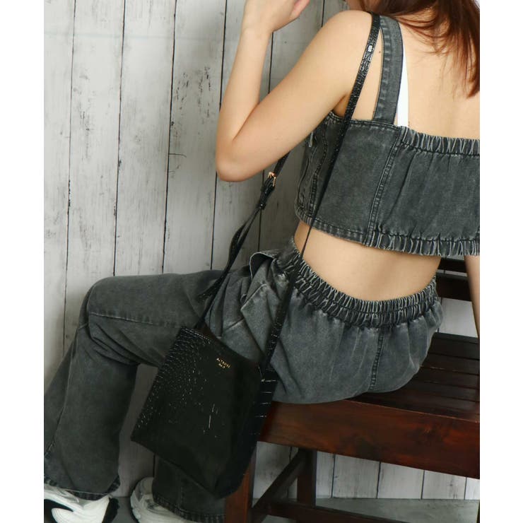 《型押しデザイン×スクエア》縦型ミニショルダーバッグ／シンシアショルダー	 | GORGE  | 詳細画像26 