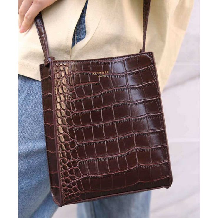 《型押しデザイン×スクエア》縦型ミニショルダーバッグ／シンシアショルダー	 | GORGE  | 詳細画像32 