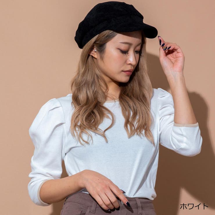 ホワイト | パイピングパワショルトップス | GORGE 