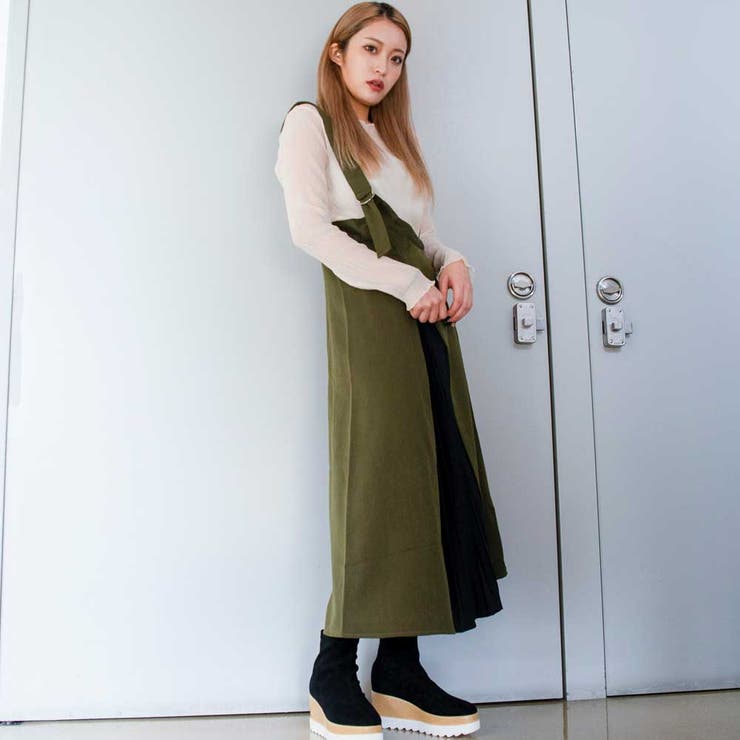 アシンメトリージャンパースカート[品番：GORW0005304]｜GORGE