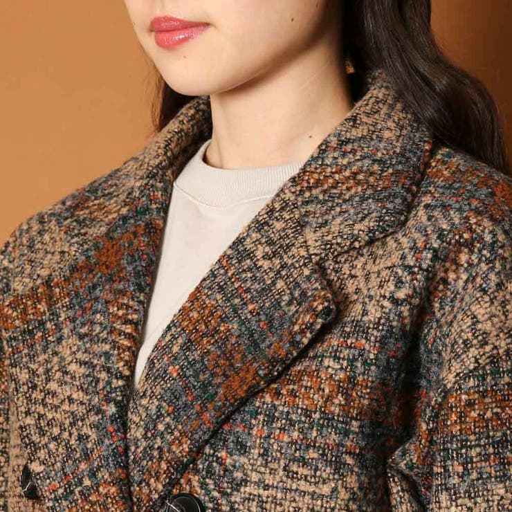 ポロバイラルフローレン チェスターコート ウール チェック ダブル ヴィンテージ レアビンテージpoloラルフローレンブラックウォッチチェック襟ベロア