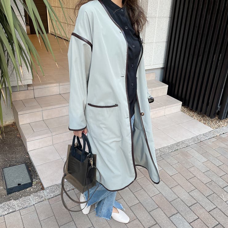 ノーカラーパイピングコート[品番：GORW0005754]｜GORGE （ゴージ）の