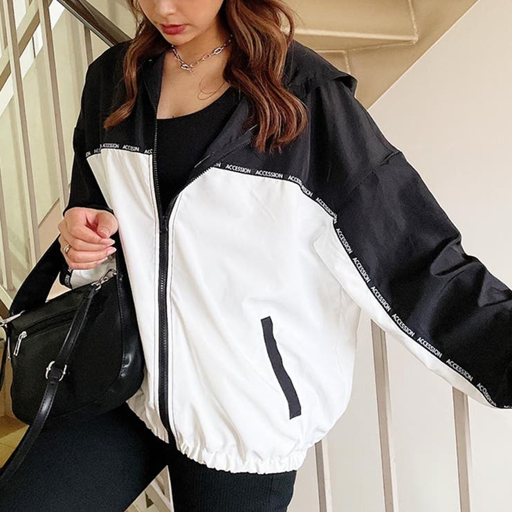 ネージュ新品シャカシャカブルゾン ライン入りシャカシャカブルゾン[品番：GORW0005831]｜GORGE