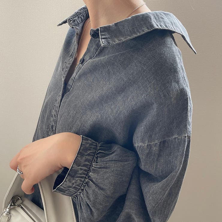 極美品 シールームリン 2way collarデニムシャツ 付け襟 ノーカラー DENIM 2023 item – Sea Room lynn
