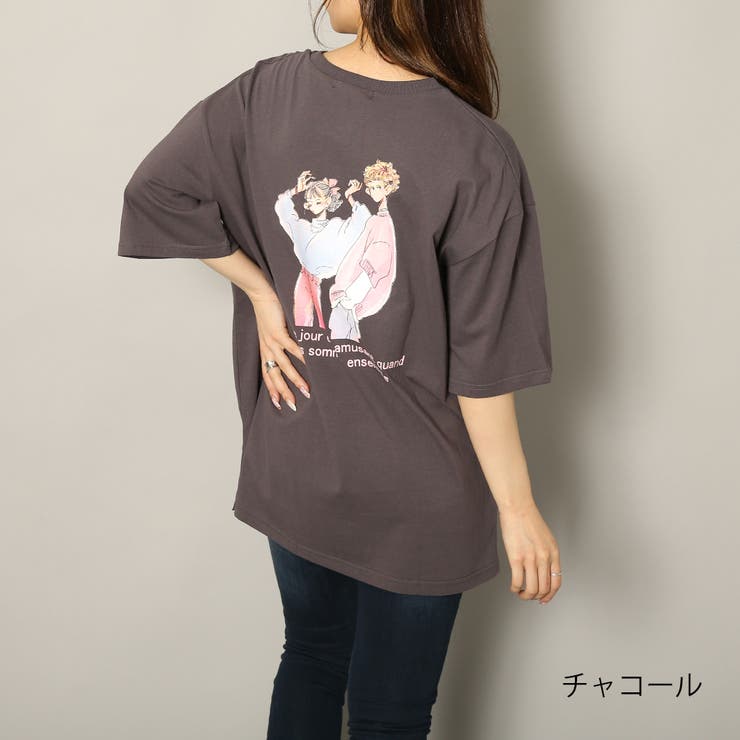 カップルイラストtシャツ 品番 Gorw Gorge ゴージ のレディースファッション通販 Shoplist ショップリスト