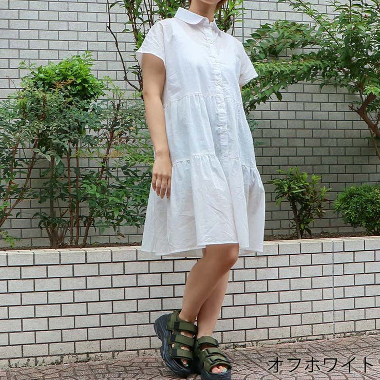 半袖ティアード襟付きワンピース 品番 Gorw Gorge ゴージ のレディースファッション通販 Shoplist ショップリスト