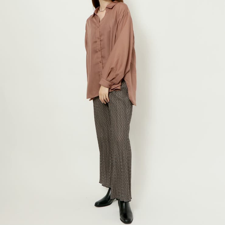 起毛プリーツ柄パンツ | GORGE  | 詳細画像4 