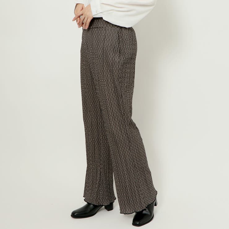 起毛プリーツ柄パンツ | GORGE  | 詳細画像7 