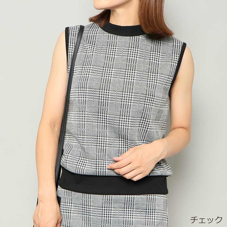 チェック | プチハイノースリ柄ＴＯＰＳ | GORGE 