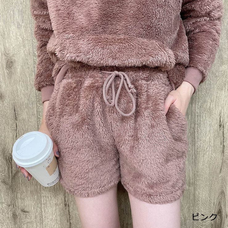 ホットセール 口コミ ルームウェアエコファーショートパンツ[品番：GORW0006428 パンツ