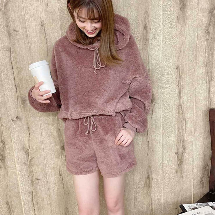送料無料 百貨店 ルームウェアエコファーショートパンツ[品番：GORW0006428 パンツ