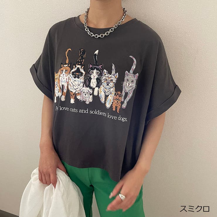 犬猫ショートTシャツ[品番：GORW0006146]｜GORGE （ゴージ）の