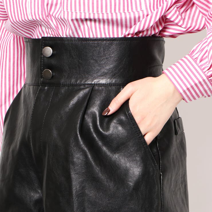 タック合皮ショートパンツ[品番：GORW0006641]｜GORGE （ゴージ