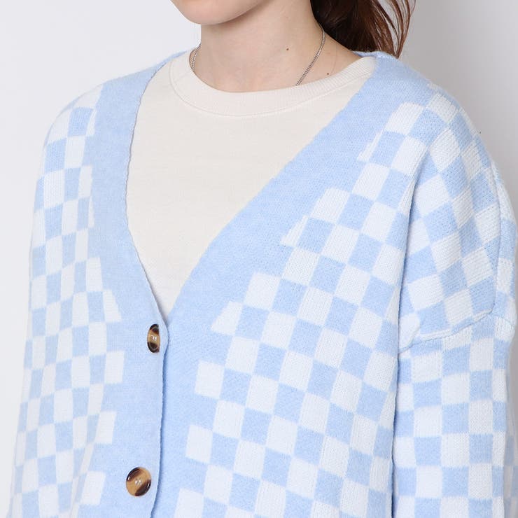 大人女性の ブロックチェックカーディガン[品番：GORW0006607]｜GORGE トップス