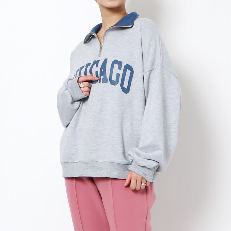 配色ハーフＺＩＰロゴ裏毛プルオーバー | GORGE  | 詳細画像6 