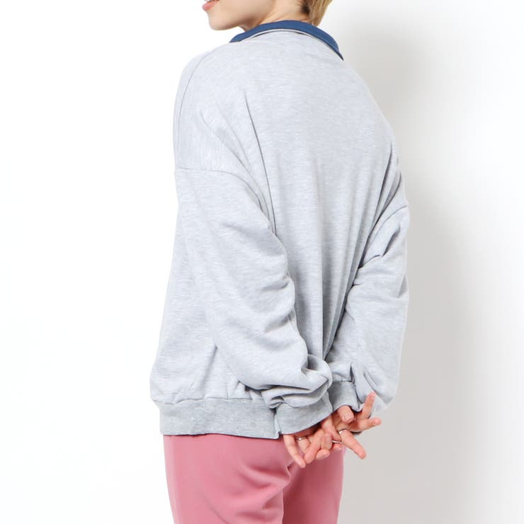 配色ハーフＺＩＰロゴ裏毛プルオーバー | GORGE  | 詳細画像7 