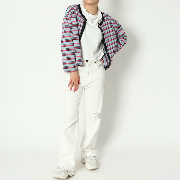 ２ｗａｙボーダー短丈カーディガン | GORGE  | 詳細画像9 