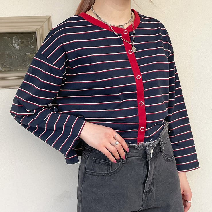 ２ｗａｙボーダー短丈カーディガン | GORGE  | 詳細画像12 