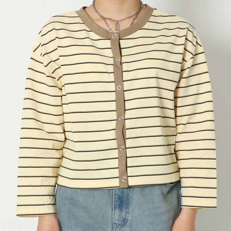 ２ｗａｙボーダー短丈カーディガン | GORGE  | 詳細画像2 